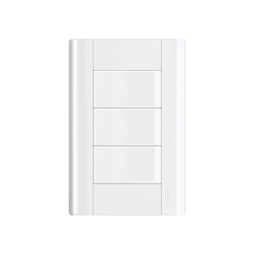 Interruptor Simples Triplo Fame Modulare com Placa 4x2