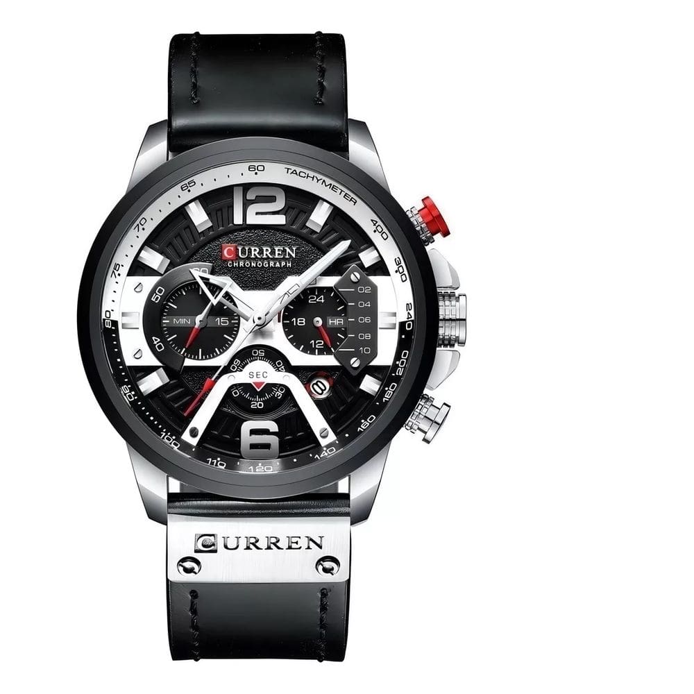 Relógio Masculino Curren 8329 Preto Couro