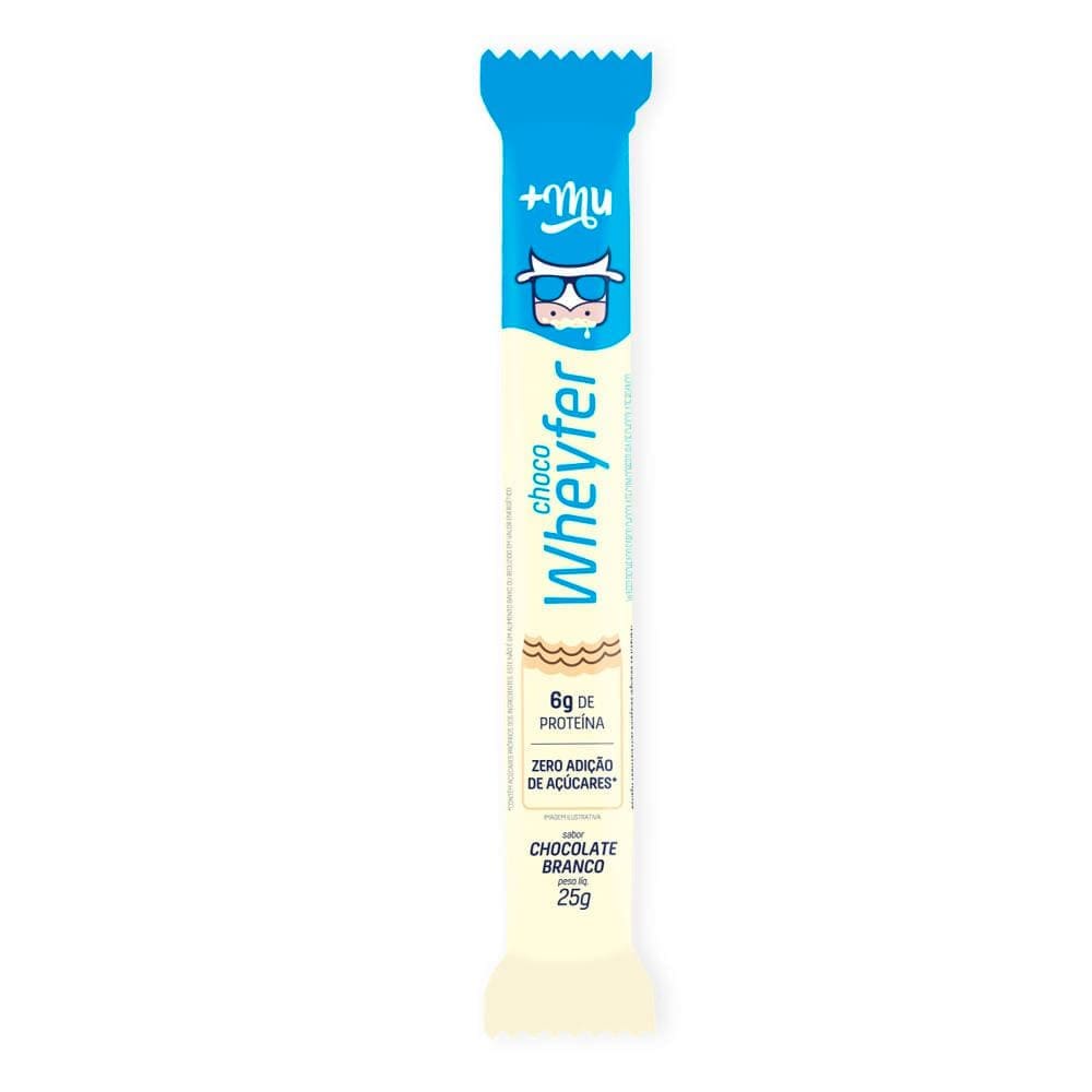 Choco Wheyfer Mais Mu Chocolate Branco Mais 25g