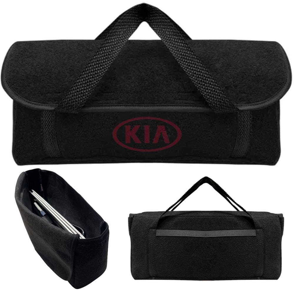 Bolsa Maleta Ferramentas Carro Porta Malas Carpete Logo Kia