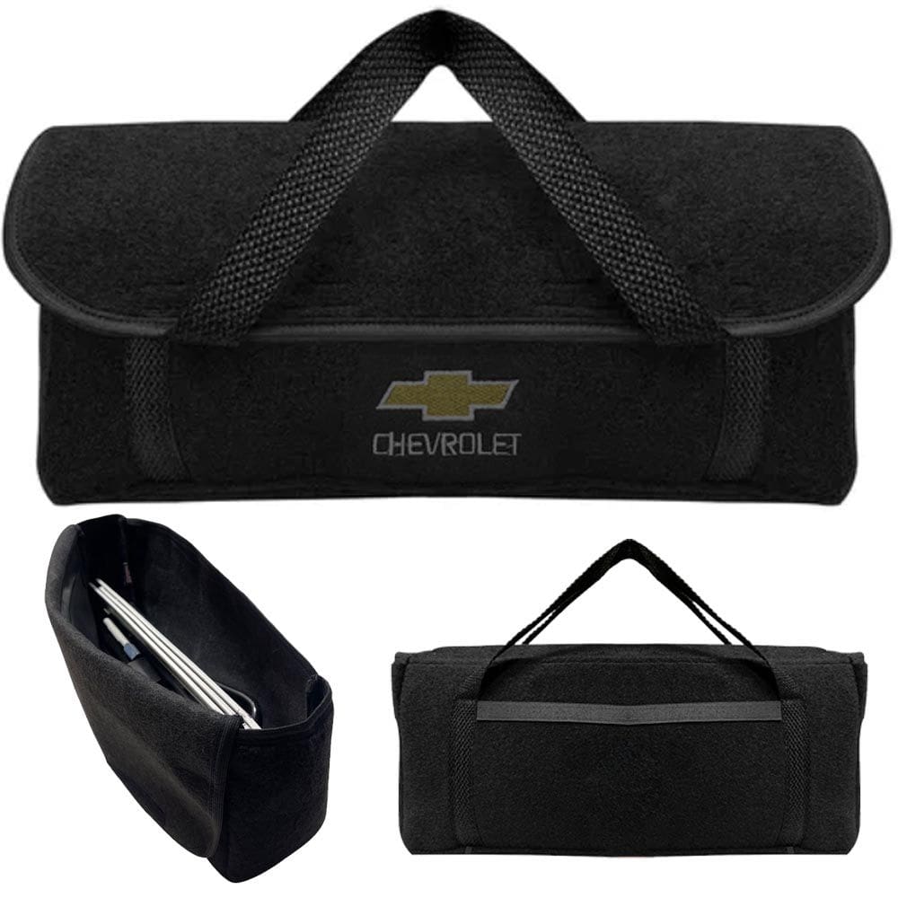 Bolsa Maleta Ferramentas Carro Porta Malas Carpete Logo GM