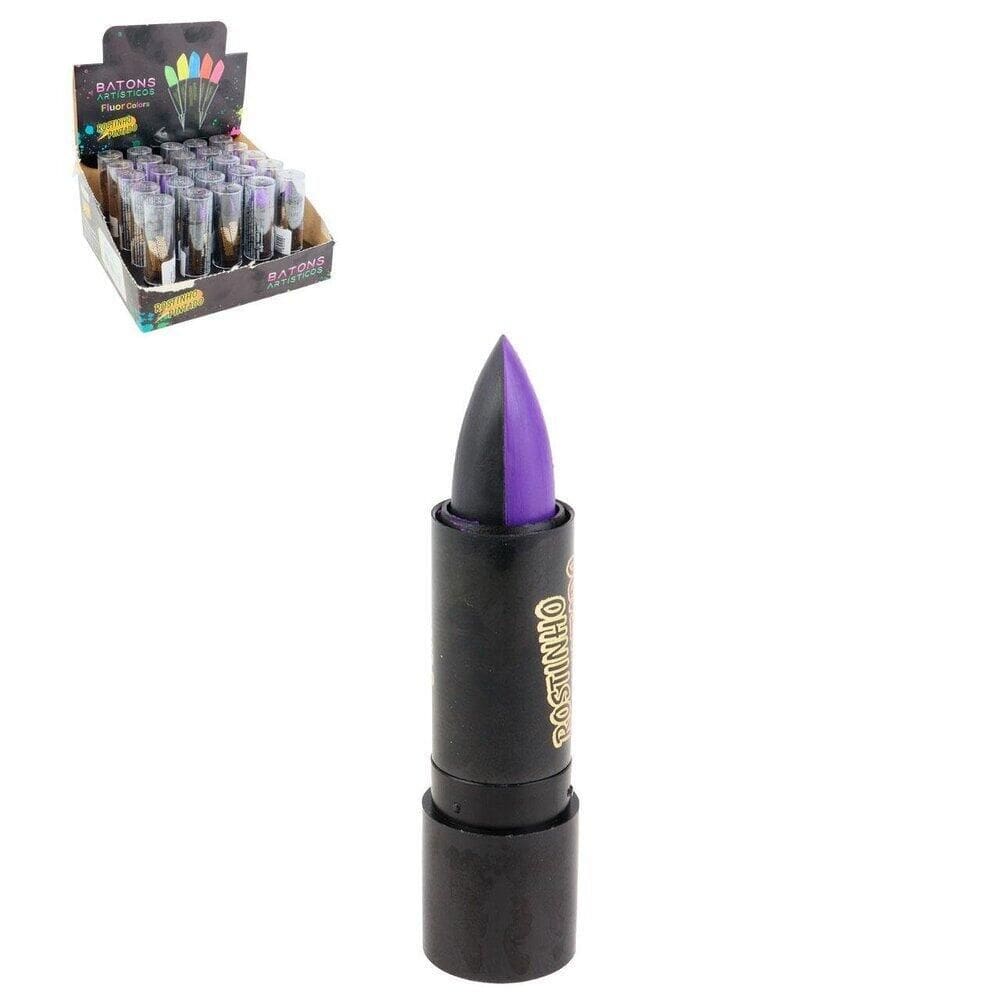 Batom Cremoso 3,5g Halloween Duplo Roxo/preto - Tudo em Caixa