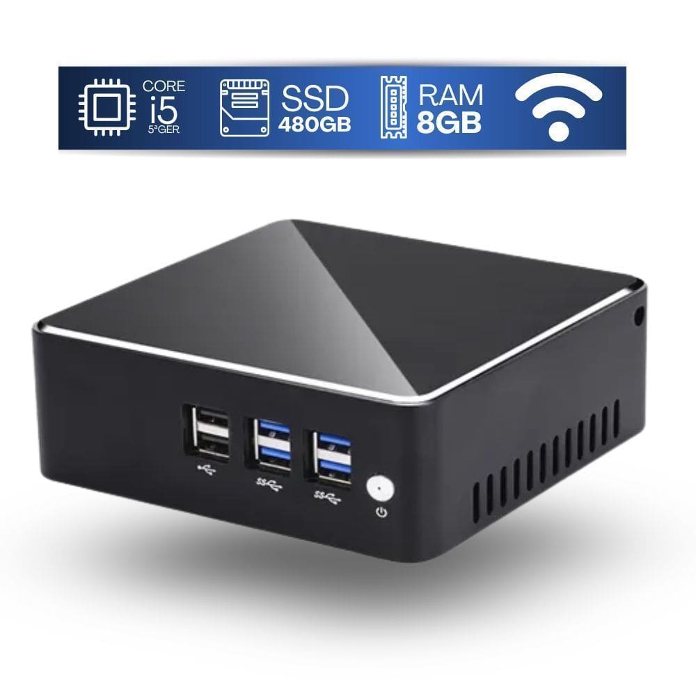 Mini Pc Tob I5-5200U Com 8Gb De Memória Ssd 480Gb E Wifi