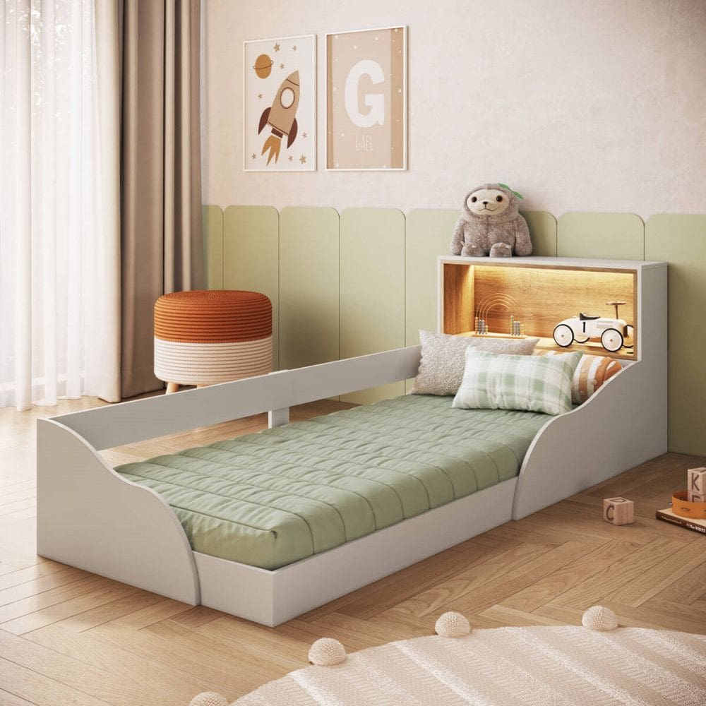 Cama Infantil Montessoriana com LED Solteiro Lille Art in Moveis