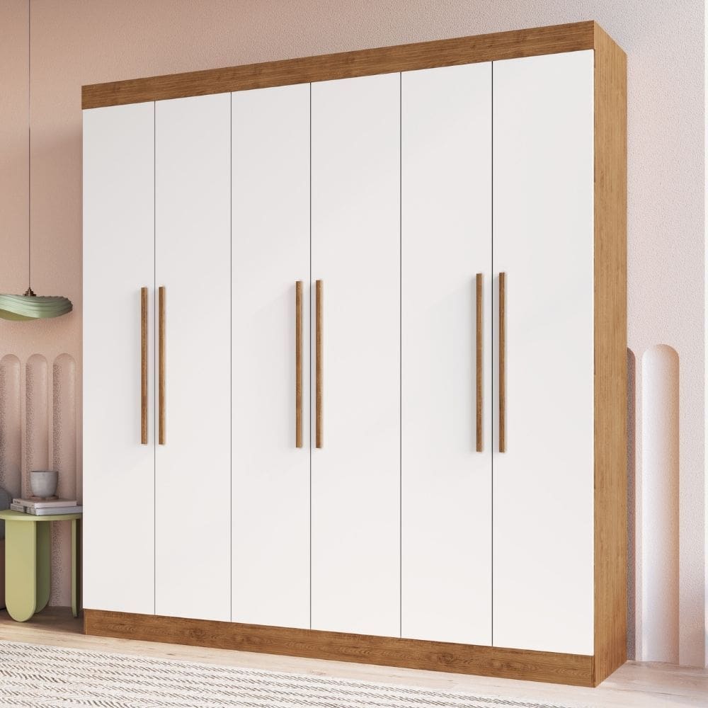 Guarda Roupa Casal 6 Portas Em MDF Darwin Doripel