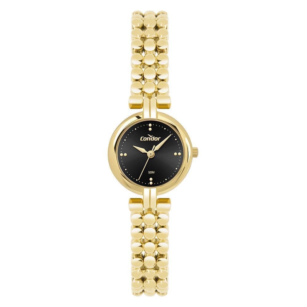 Relógio Condor Feminino Ref: Co2035Nut/5P Bracelete Dourado