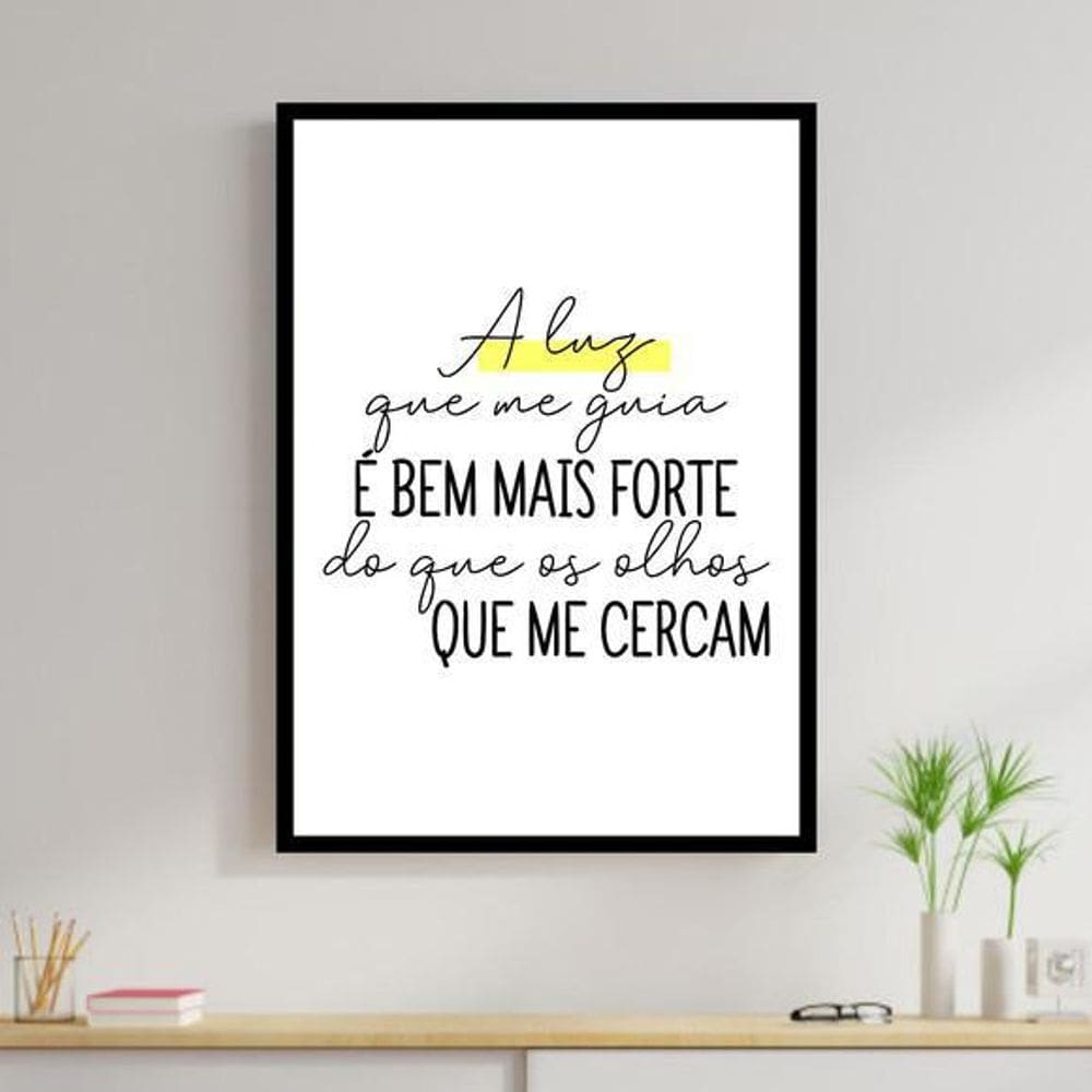 Quadro A Luz Que Me Guia 24X18Cm