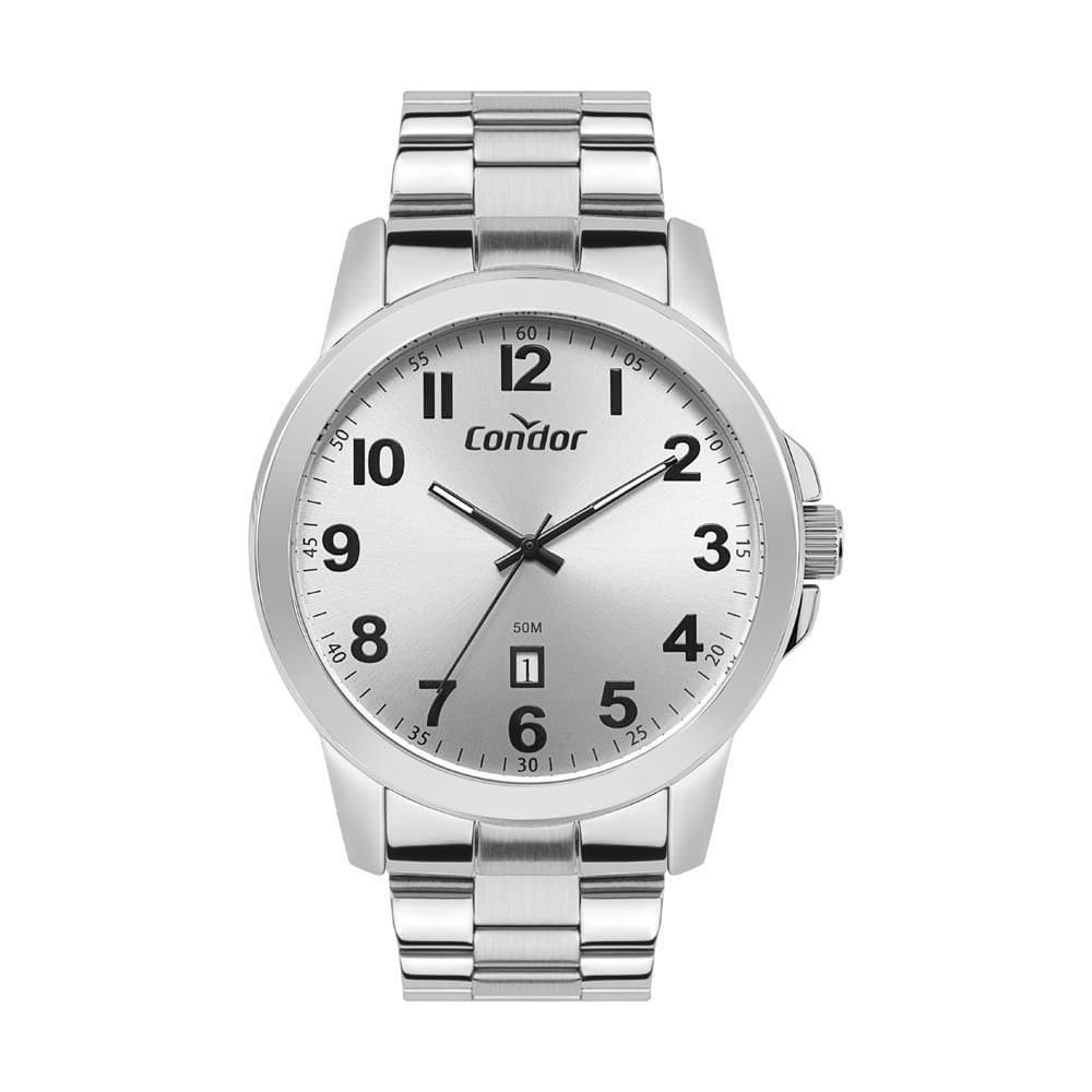 Relógio Condor Masculino Ref: Co2115Nao/4K Casual Prateado