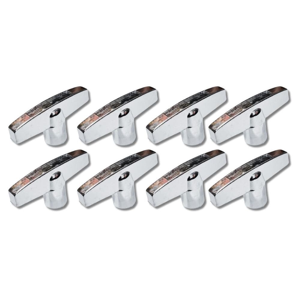 Kit 8 Orboleta Fêmea 8Mm X 12.5Mm Metal Cromado Prwn08 Turbo