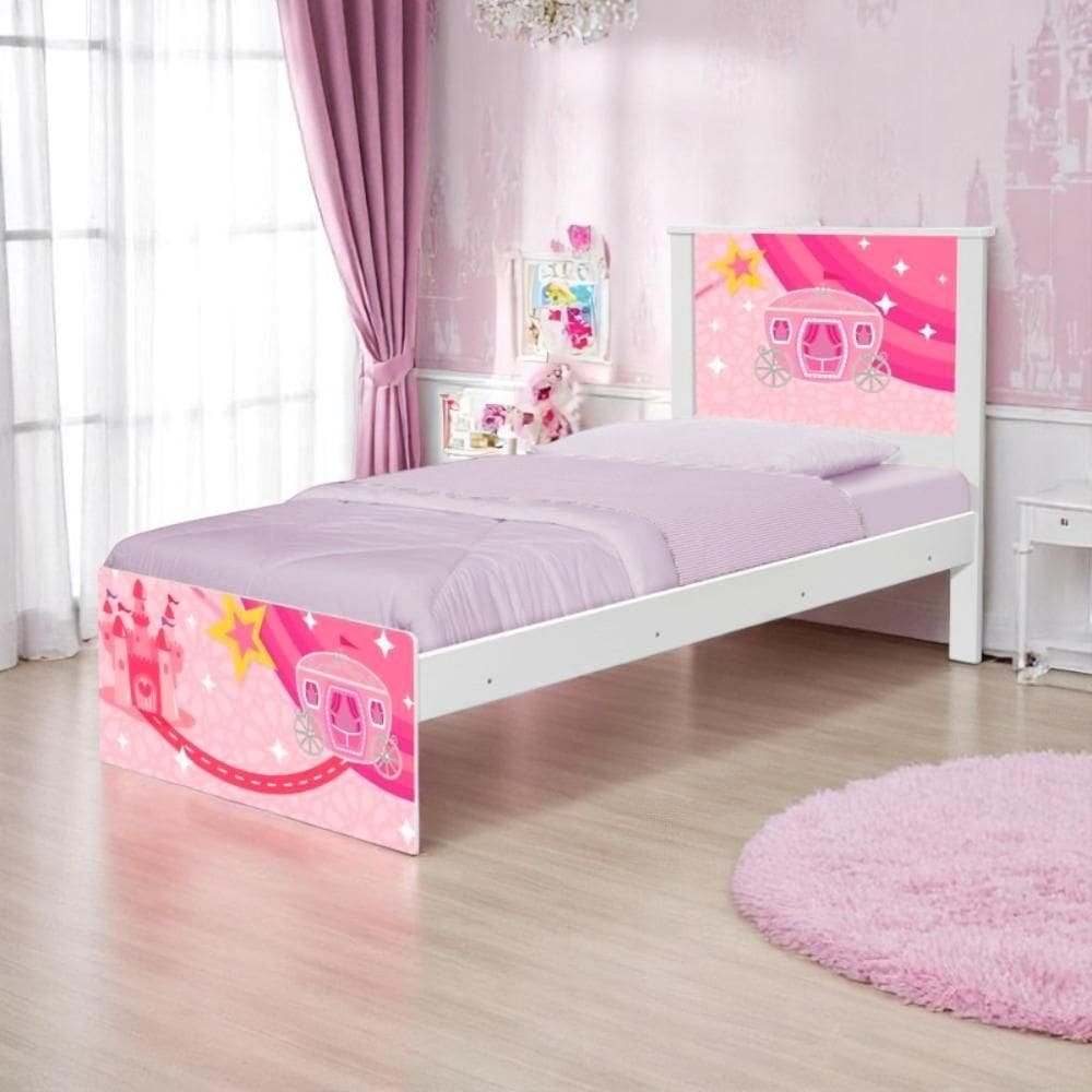 Cama Juvenil Zap Carruagem Castelo com Colchão