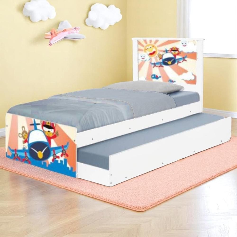 Bi Cama Juvenil Zap com Cabeceira Patrulha Ursinhos