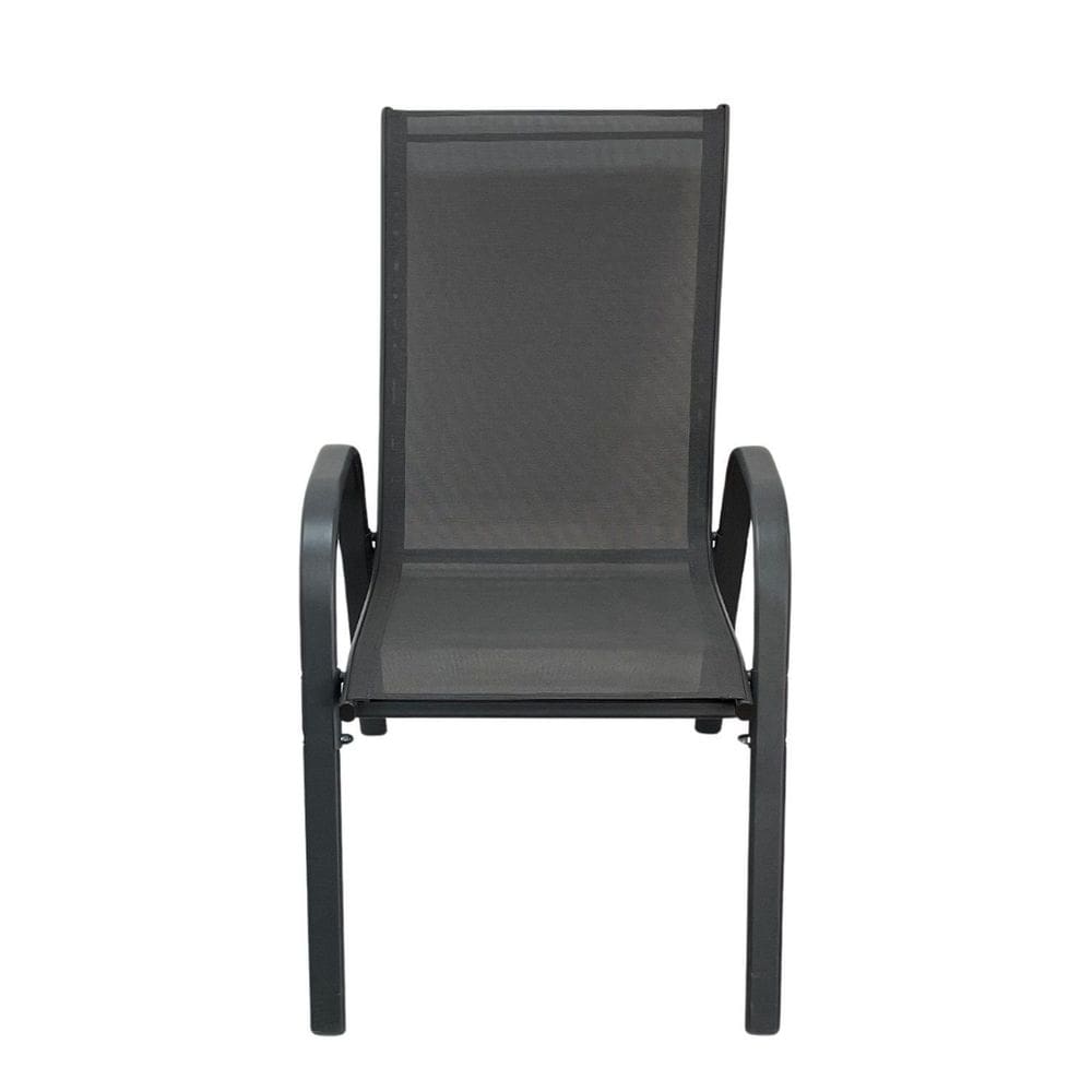 Cadeira para Jardim Tela Estrutura em Alumínio Bari Grafite