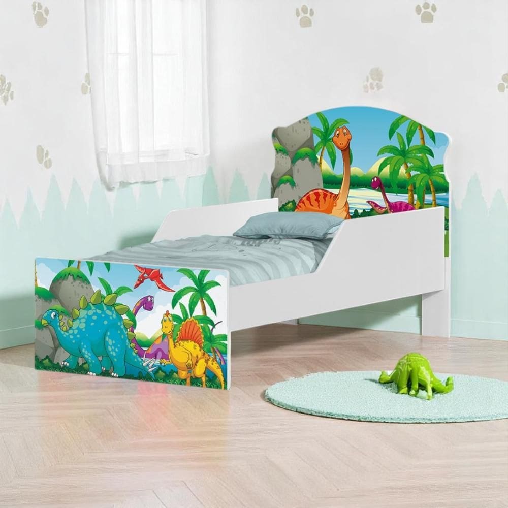 Cama Infantil Tick Dinossauro no Lago Com Colchão