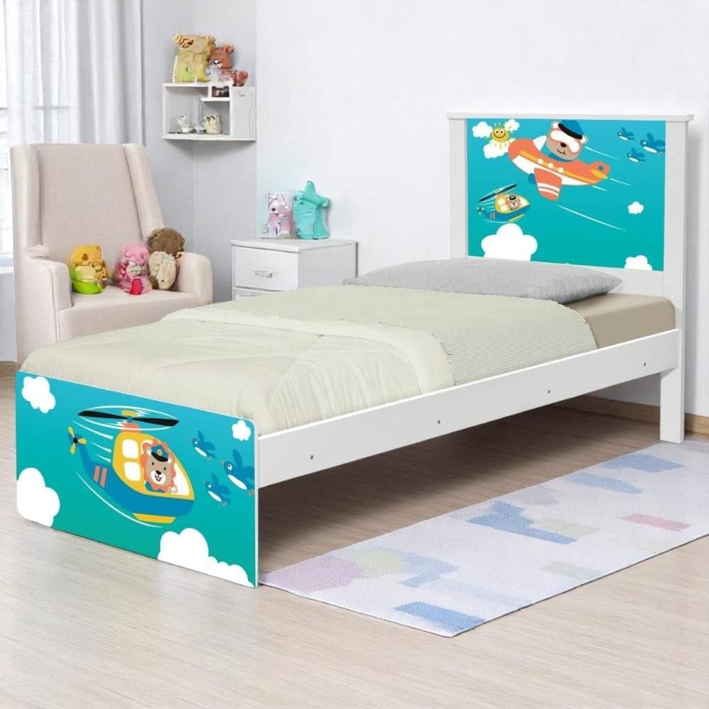 Bi Cama Juvenil Zap Patrulha Animal com Colchões