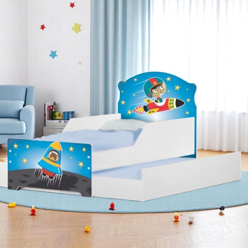 Bicama Mini Snap Astronauta e Foguete com Colchões
