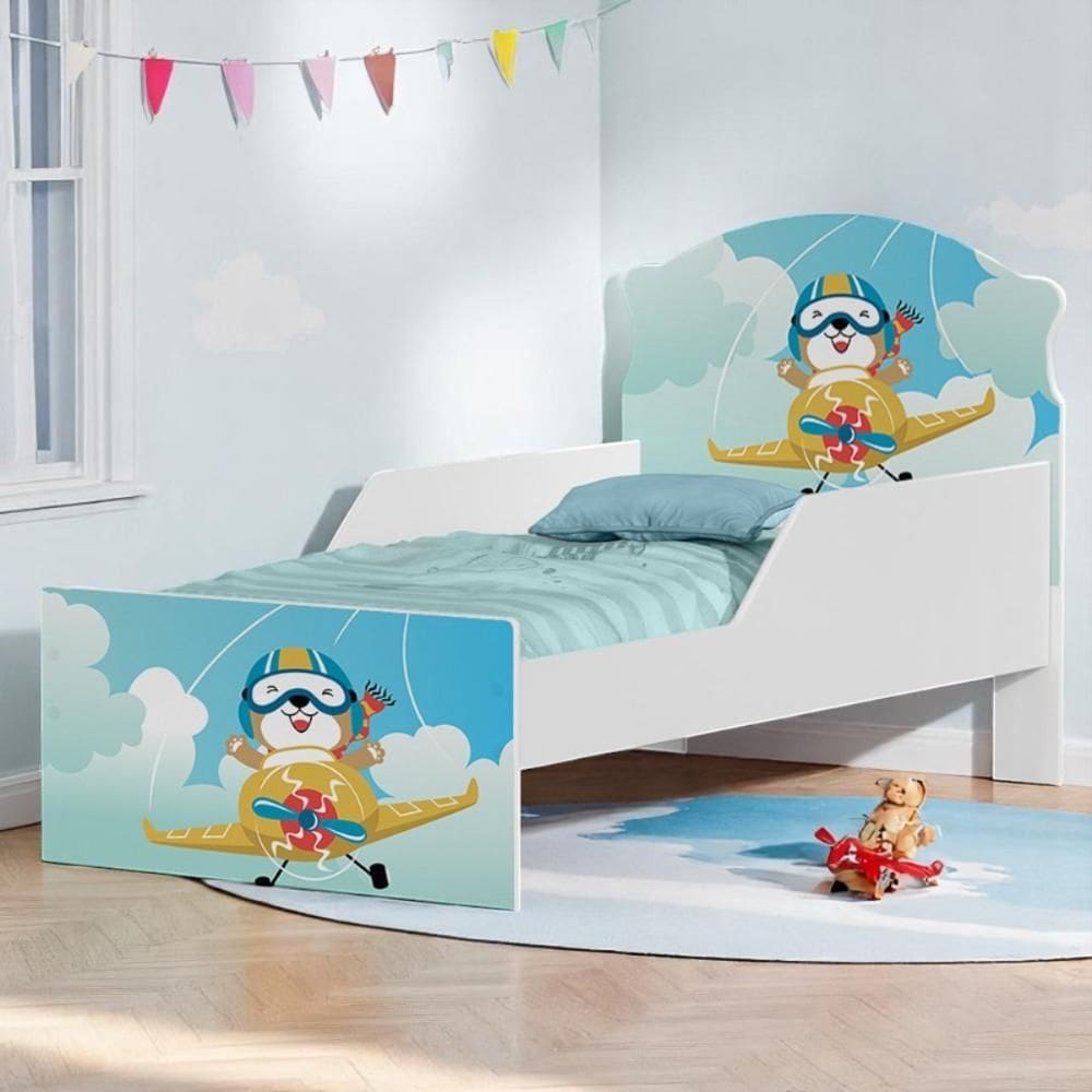 Cama Infantil Tick Ursinho Patrulheiro Com Colchão