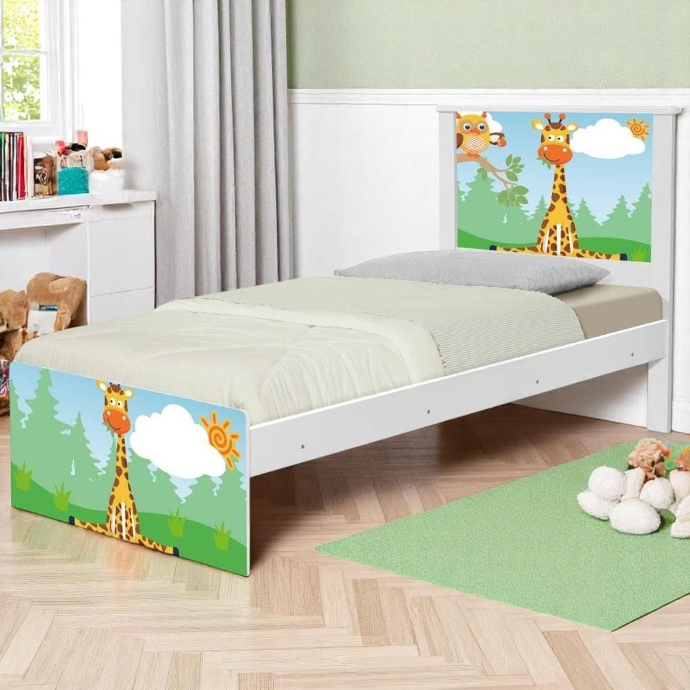 Bi Cama Juvenil Zap Safari Girafa com Colchões