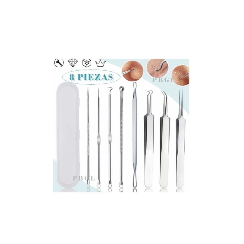 Conjunto de ferramentas para acne Blackhead Spin Extractor em aço inoxidável