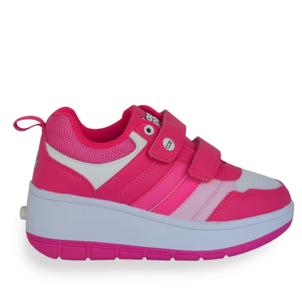 Sapatos com rodas rosa para meninas