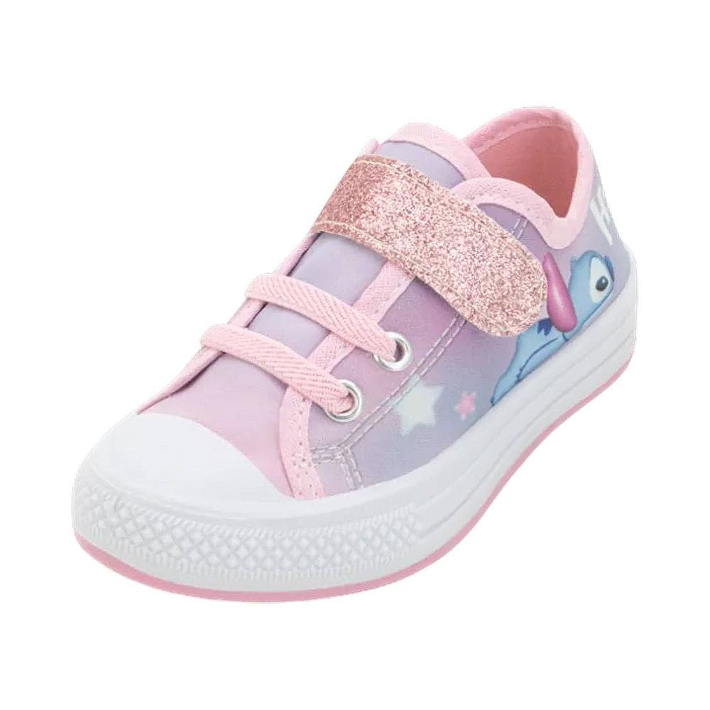 Tênis Disney Infantil Menina Autolocante Personagem Stitch