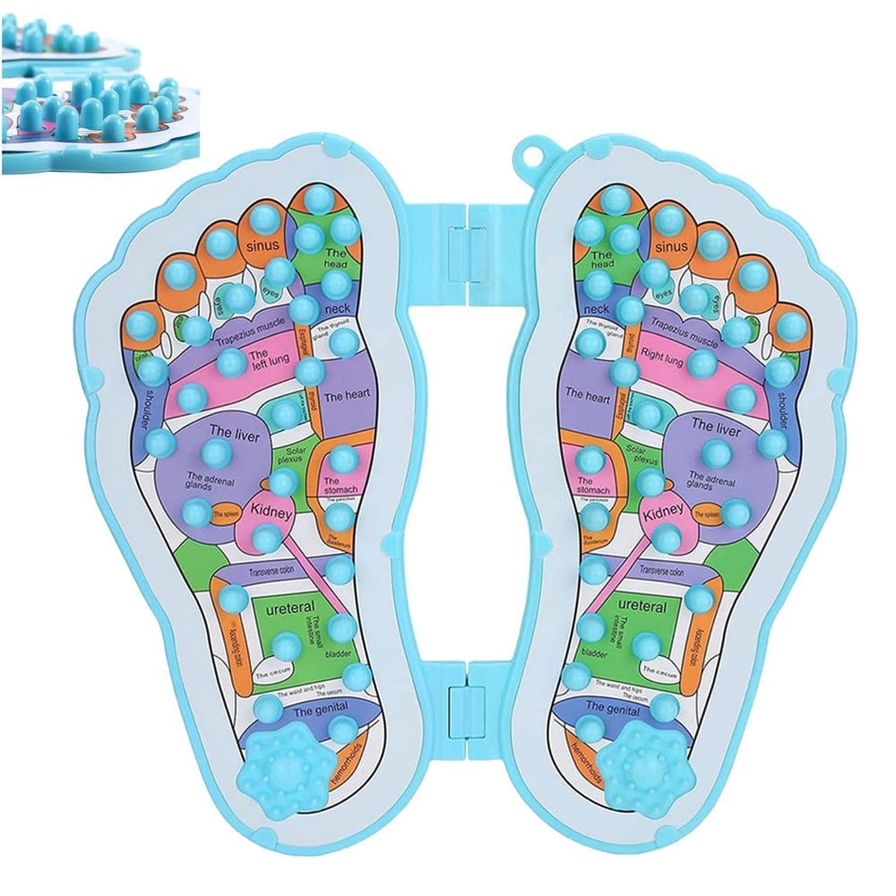 Massageador de Pes Reflexologia Acupressao Pontos de Pressao Acupuntura Fascite Plantar Alivia Dores Relaxante Terapia