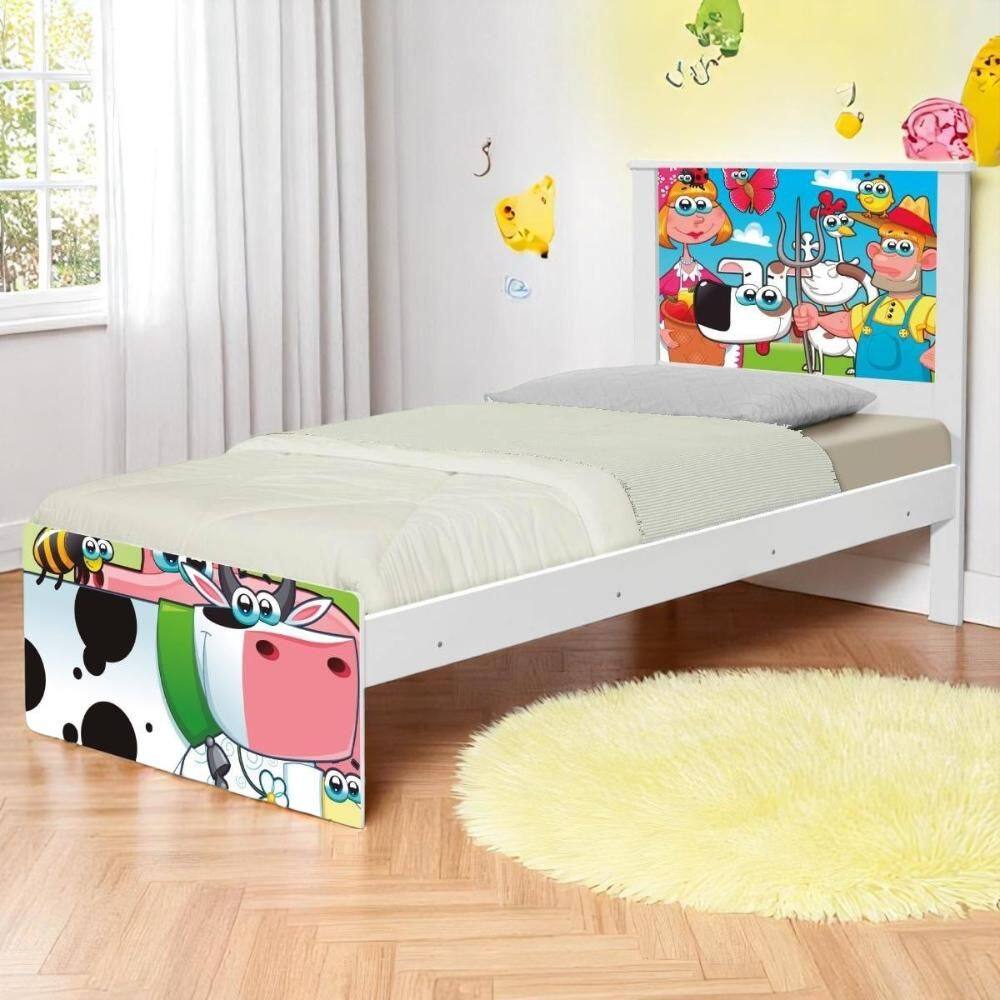 Cama Juvenil Zap com Cabeceira Fazendinha Feliz
