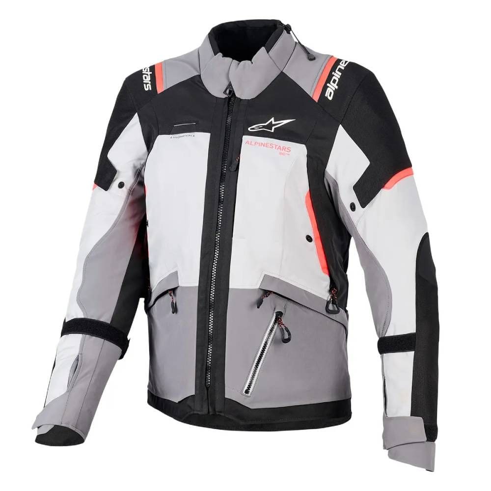Jaqueta Alpinestars Stella Andes V4 Drystar Cinza Gelo Coral