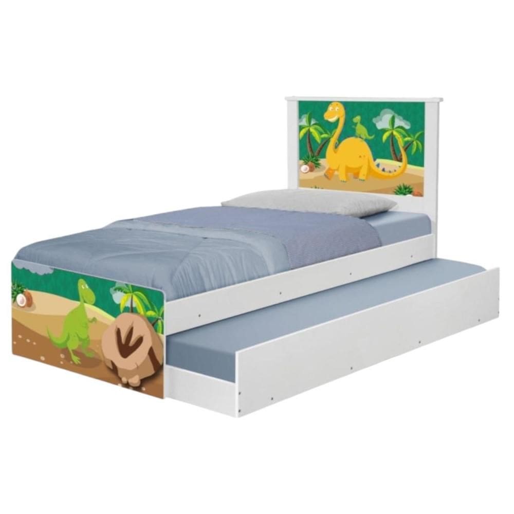 Bi Cama Juvenil Zap com Cabeceira Dinossauro