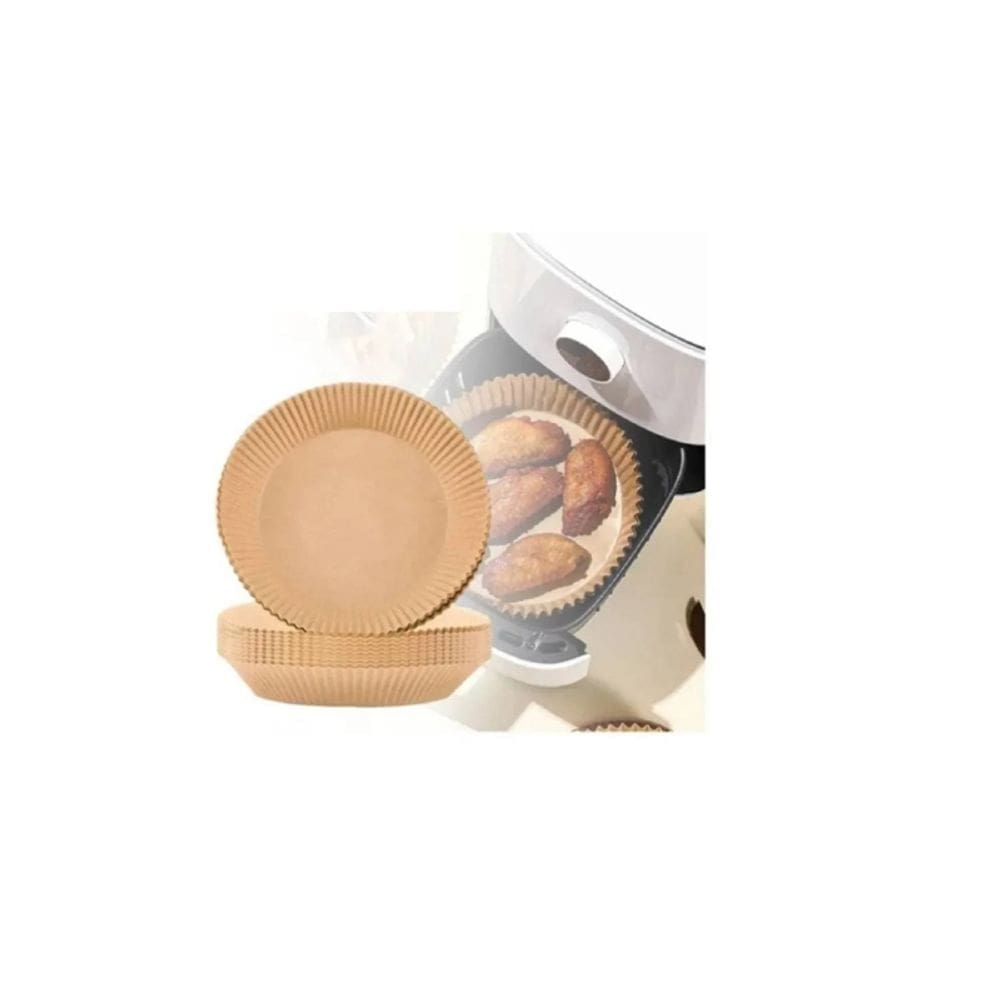 Forro de papel para fritadeira de ar 16x4,5 cm, antiaderente, 50 unidades