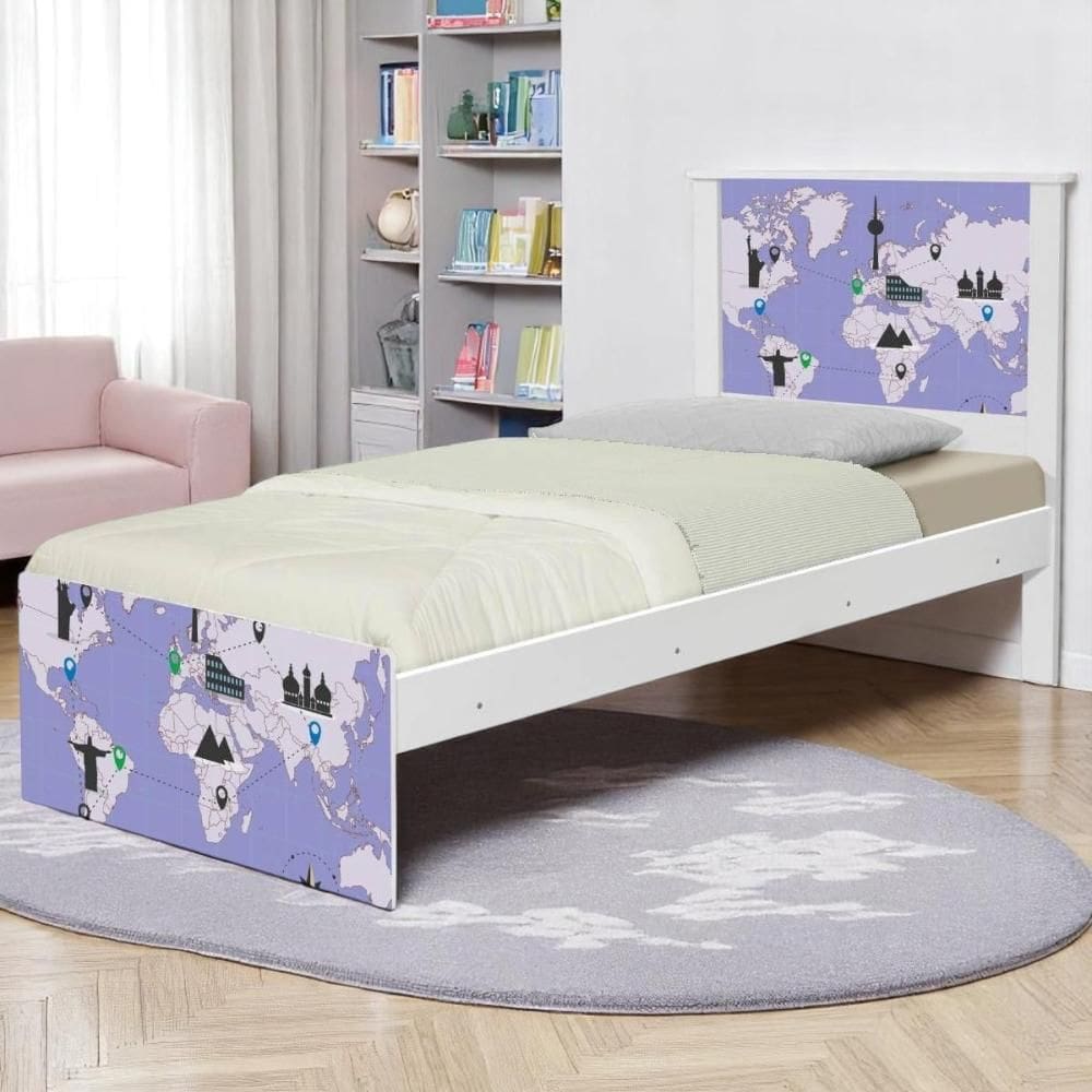 Bi Cama Juvenil Zap Mapa Viagens com Colchões