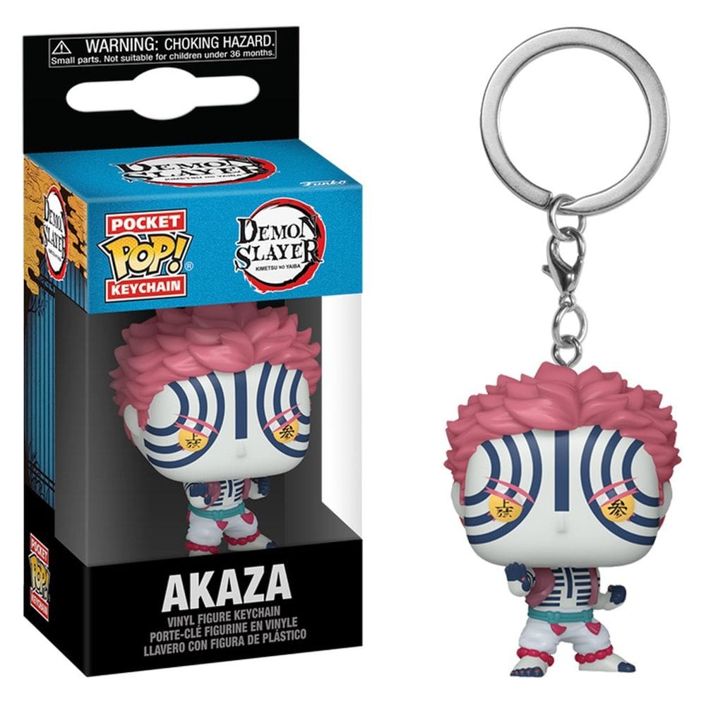 Chaveiro Funko Pop Keychain Demon Slayer Akaza