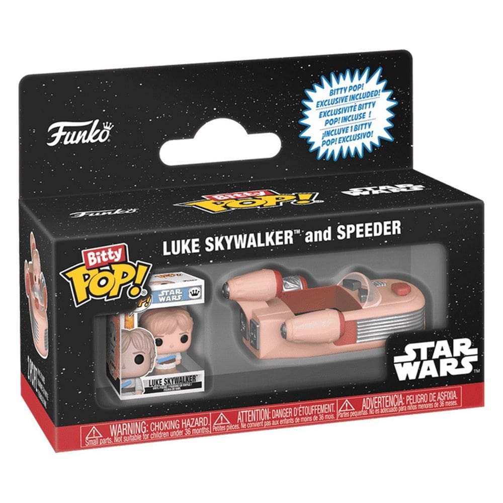 Funko Bitty Pop Rides Star Wars Luke Skywalker e Speeder
