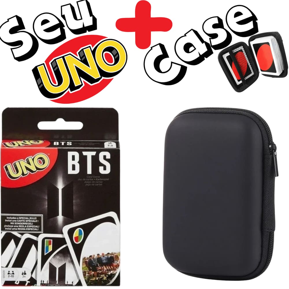 Kit Case + Jogo de Cartas - BTS