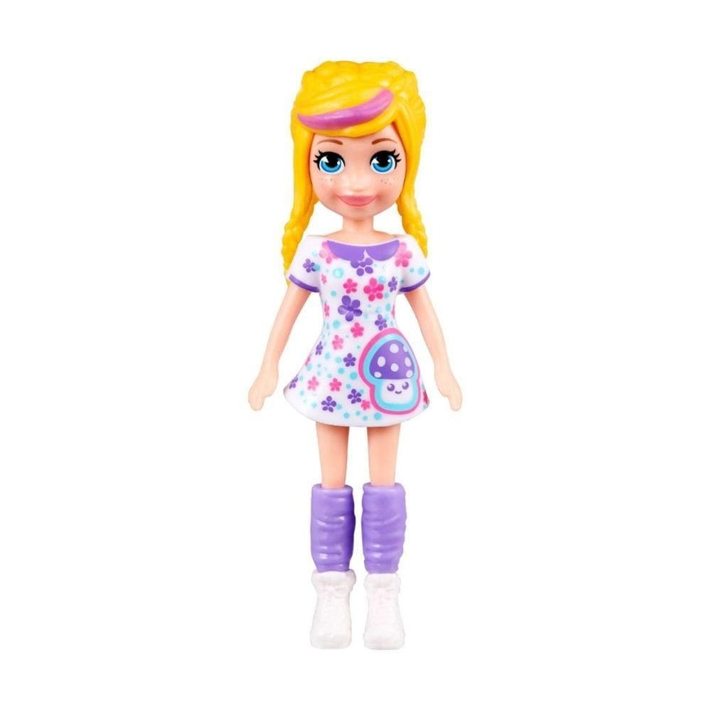 Polly Vestido Branco Cogumelo - Mattel