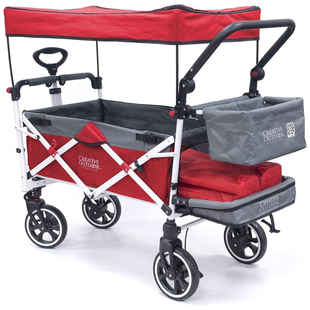 Carrinho de Passeio 3 em 1 Dobrável e Multifuncional, Peso Máximo 68 kg, CREATIVE OUTDOOR DISTRIBUTOR 906106, Vermelho