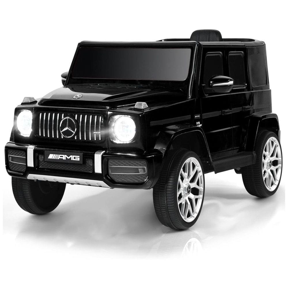 Carro Eletrico Infantil Mercedes Benz G63 a Bateria 12V 1 Assento com 2 Velocidades, OLAKIDS, Preto