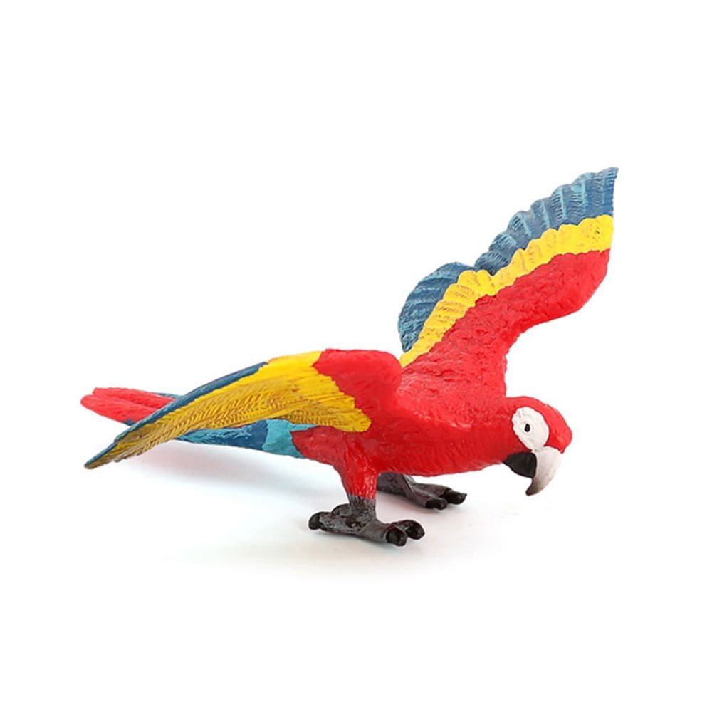 Estatueta realista Macaw Parrot PVC Wild Bird modelo 8,6 cm