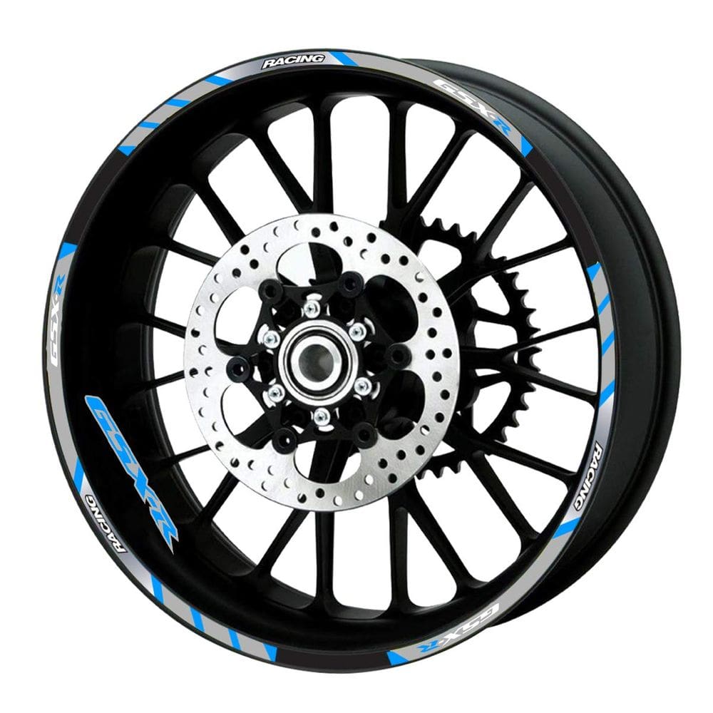Adesivo de aro de roda de motocicleta com faixa reflexiva para Suzuki GSXR