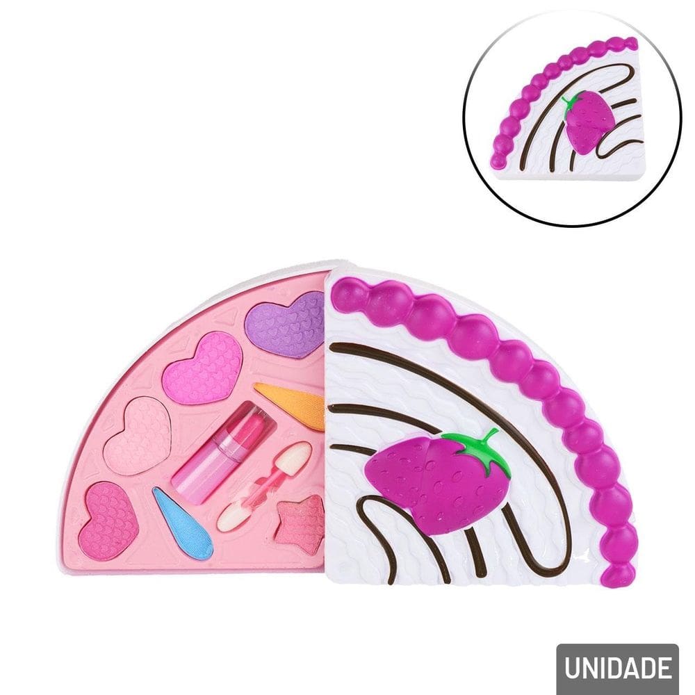 Maquiagem Para Boneca com Estojo de Bolo - Tudo em Caixa