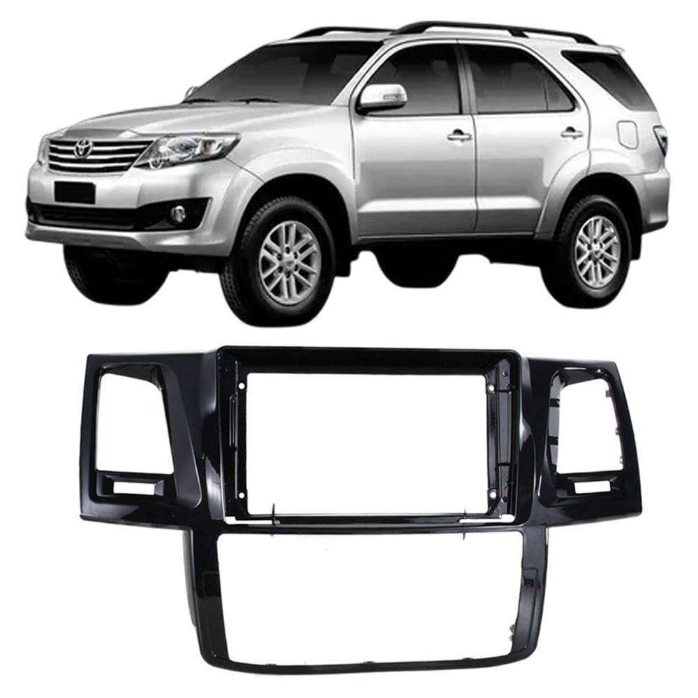 Moldura 9 Polegadas Sw4 Ar Analogico e Ar Digital 2006 à 2015 Black Piano Painel Multimidia