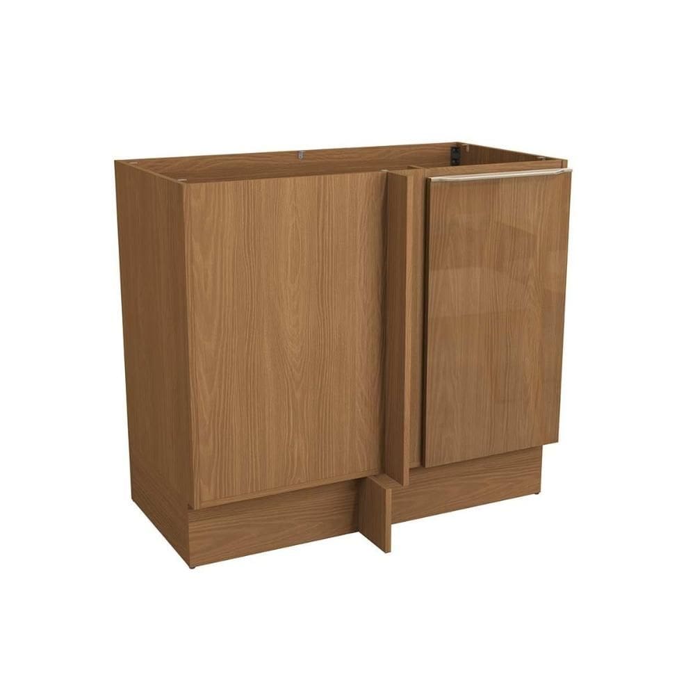 Balcão de Cozinha Canto Reto Vibra T626 c/ 1 Porta s/ Tampo 98cm Canela Lacca - Kappesberg