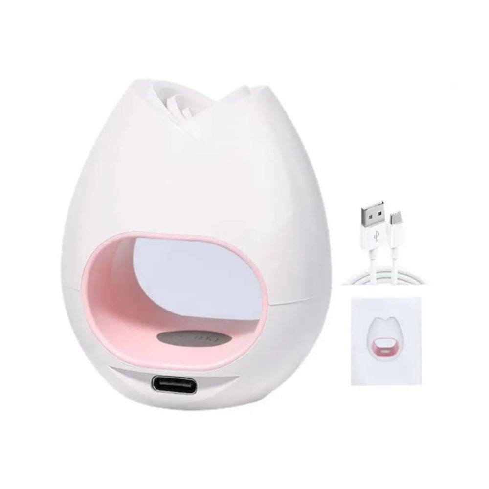 Mini secador de manicure com lâmpada UV/LED de 16 W para unhas de gel macio