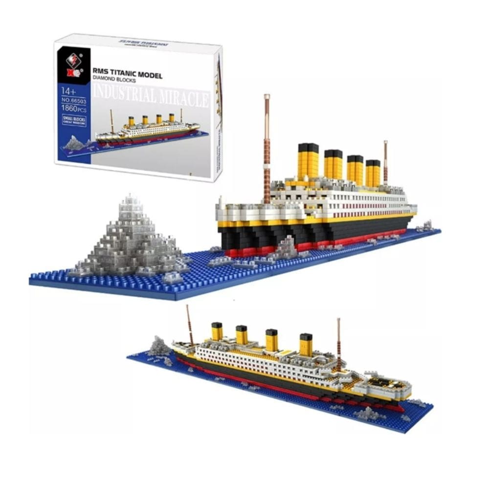 Conjunto de construção Titanic Model 3D com 1860 peças para crianças