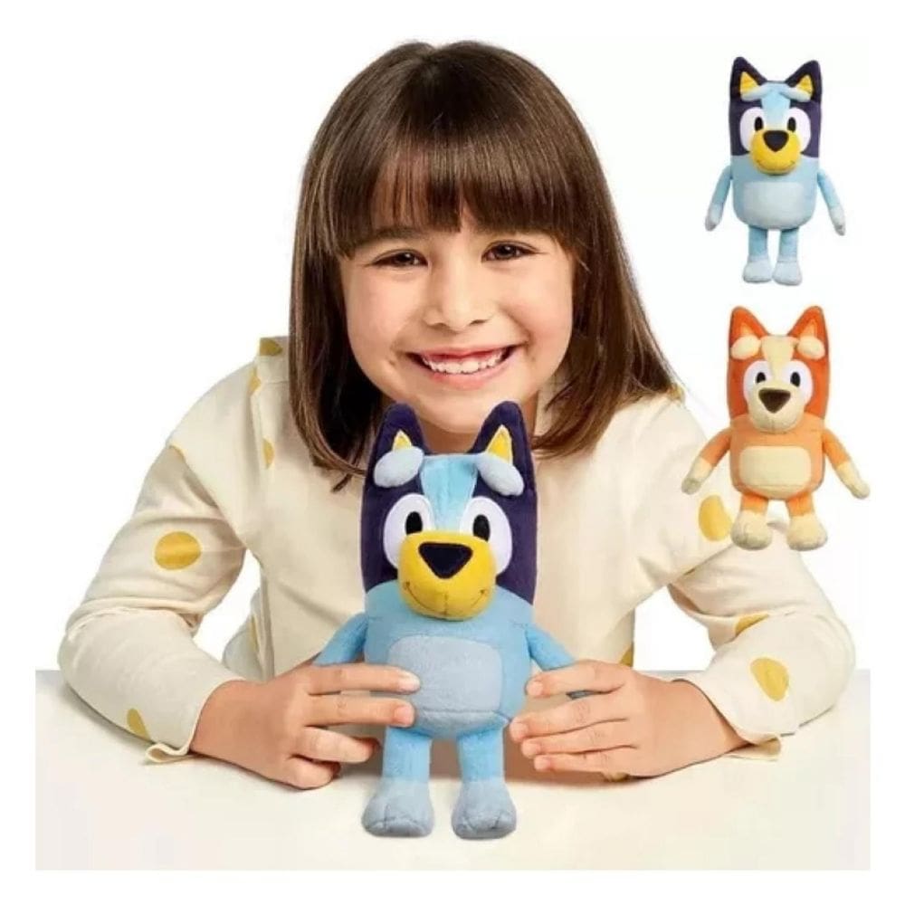Brinquedo de pelúcia Bluey & Bingo Disney Junior 30 cm, conjunto de 2
