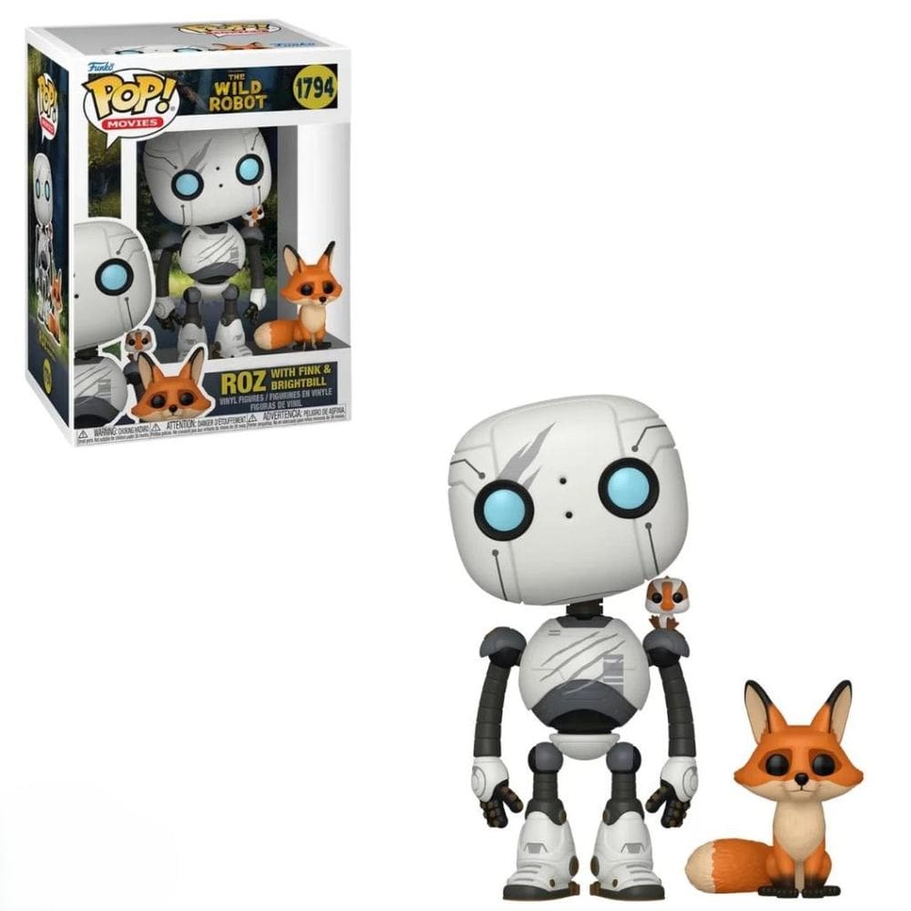 Funko Pop The Wild Robot Roz W/ Fink & Brightbill 1794