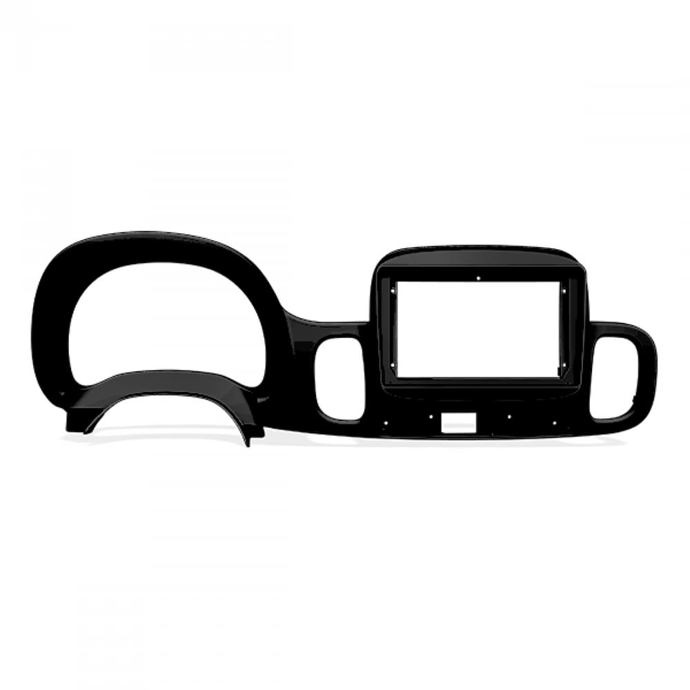 Moldura 9” Chinês painel instrumentos Fiat Mobi 16/25 - Black Piano