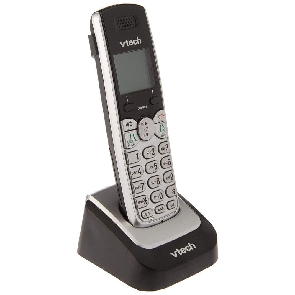 Telefone sem Fio Adicional 2 linhas para DS6151 DECT 6.0, VTECH FBAITE VT DS6101 TLD1, Preto