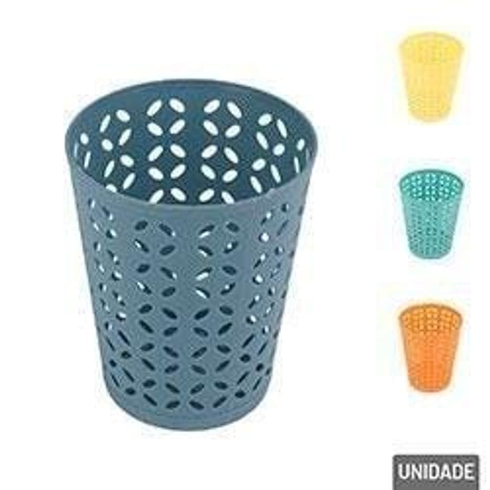 Organizador Multiuso Plástico 12x10cm Vazado Color - Tudo em Caixa