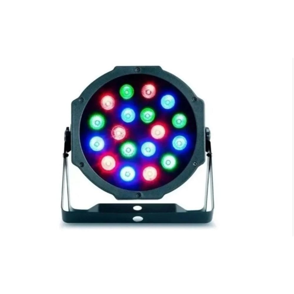Luzes de festa 18 LED RGB DMX512 80W AC110-220V 1,8 kg