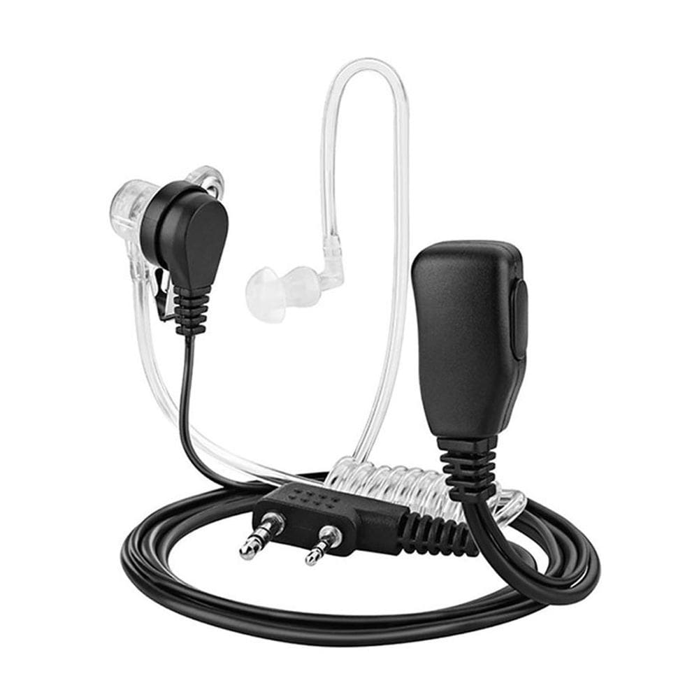 Tubo acústico intra-auricular coberto com PTT para rádio